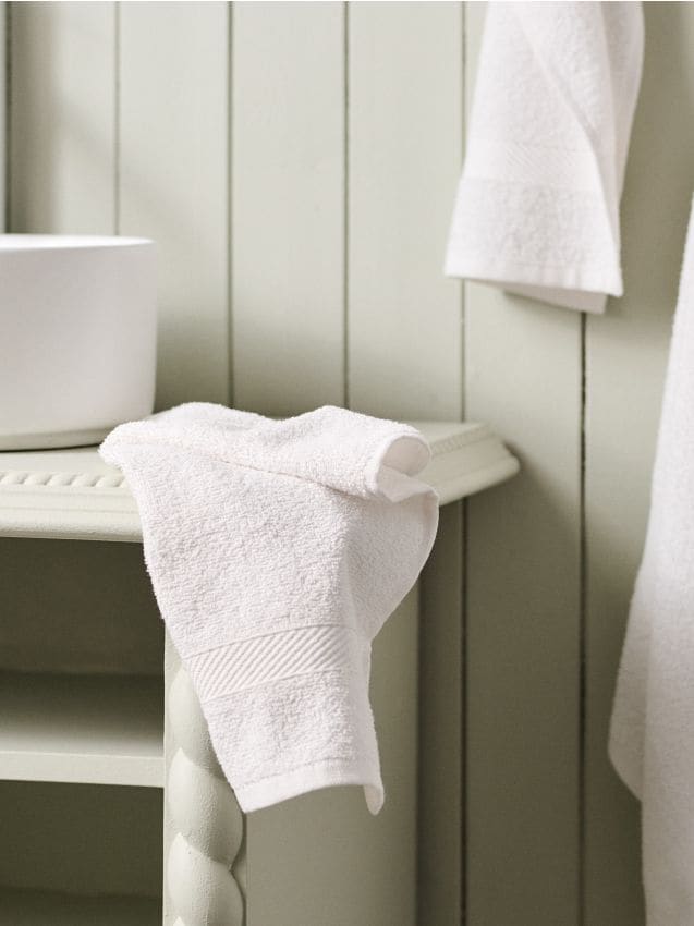 Sinsay - Set de prosoape 2 pack - alb