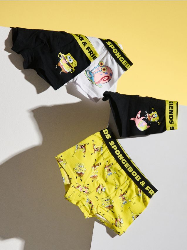Sinsay - Boxeri din bumbac SpongeBob 4 pack - multicolor