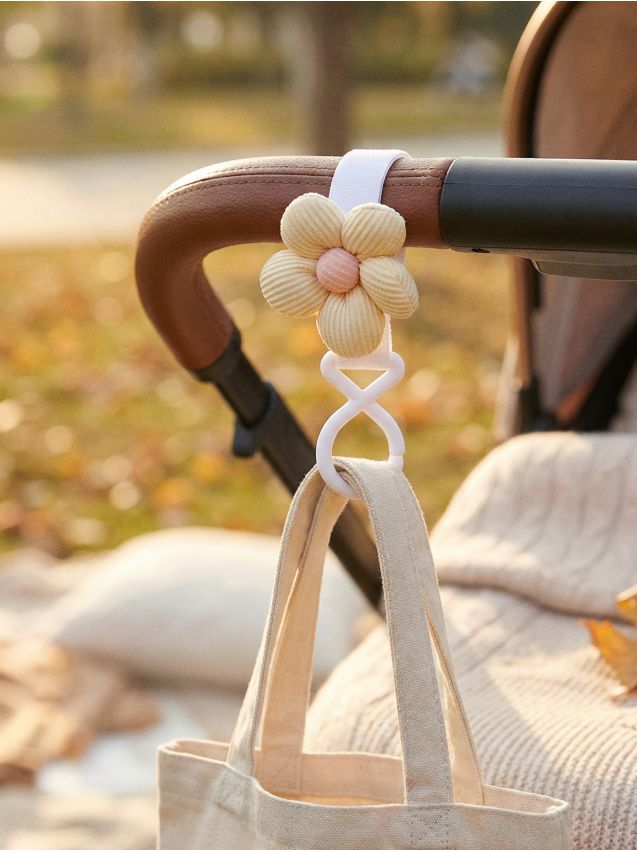 Sinsay - Cârlige pentru cărucior în formă de floare 2 pack - roz-pastel