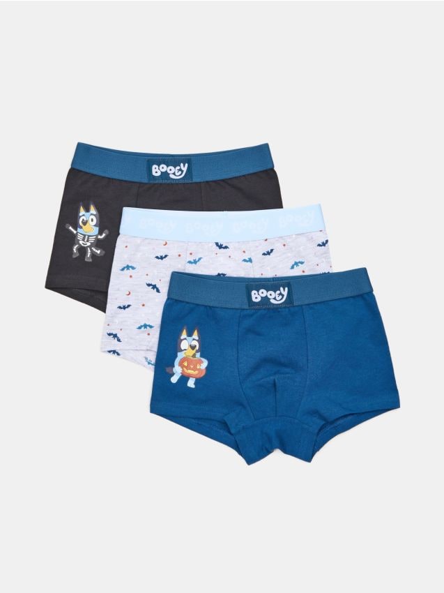 Sinsay - Boxeri din bumbac cu motiv de Halloween Bluey 3 pack - multicolor