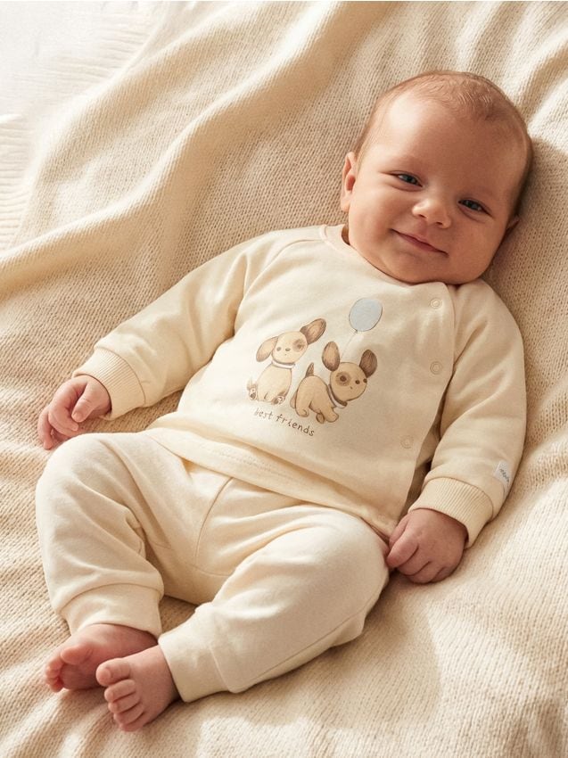 Sinsay - Bluză sport - crem