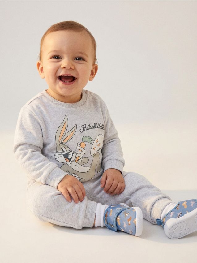 Sinsay - Komplet dresowy Looney Tunes - szary