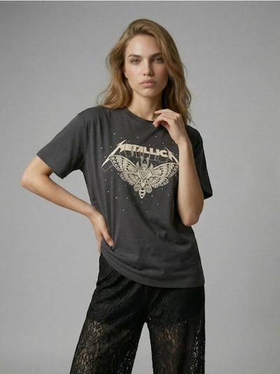 Бавовняна футболка з принтом Metallica