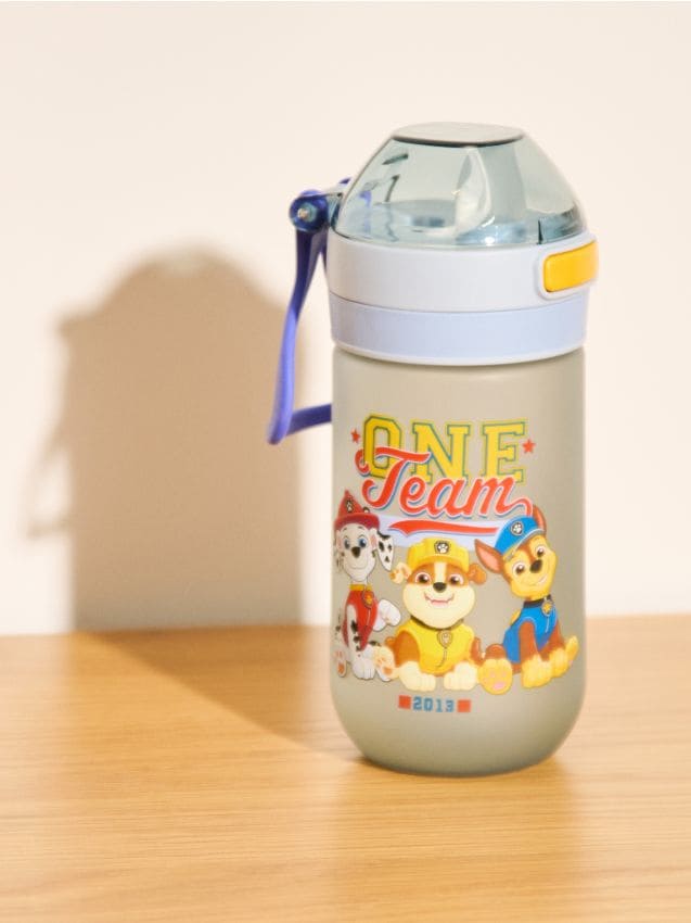 Sinsay - Sticlă de apă cu mâner și pai PAW Patrol - multicolor