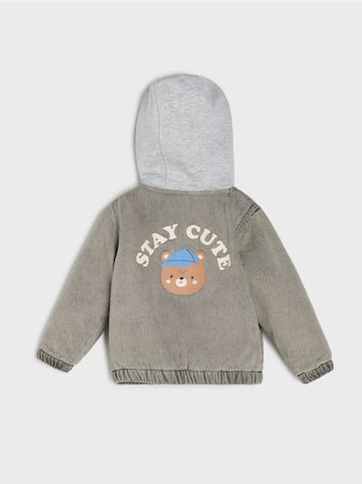 Farmerka jakna s kapuljačom