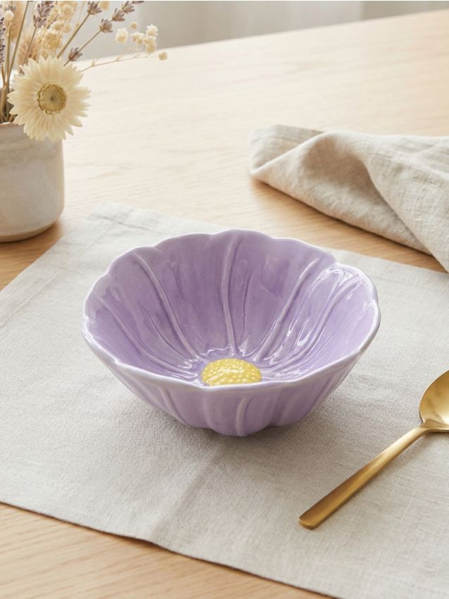 Sinsay - Bol ceramic în formă de floare - lavand