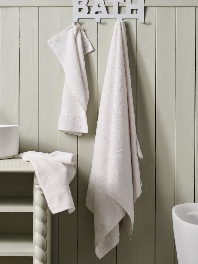 Sinsay - Prosop din bumbac - alb