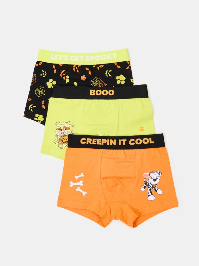 Sinsay - Boxeri din bumbac cu motiv de Halloween 3 pack PAW Patrol - multicolor