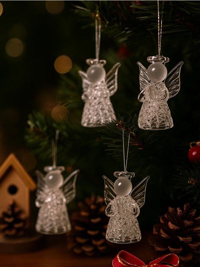 Sinsay - Balenie 4 sviatočných dekorácií - clear