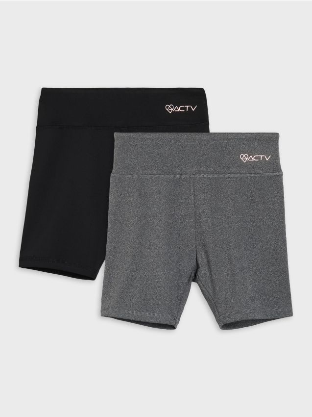 Sinsay - Colanți scurți sportivi Active 2 pack - multicolor