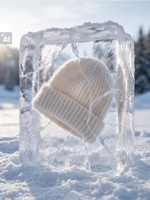 Sinsay - Căciulă beanie cu alpaca - crem