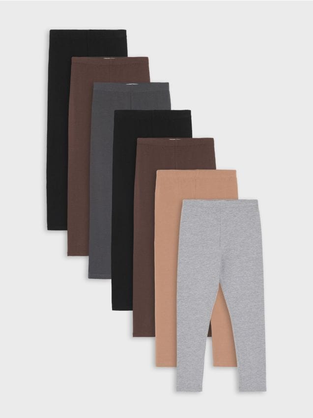 Sinsay - Colanți din bumbac 7 pack - multicolor