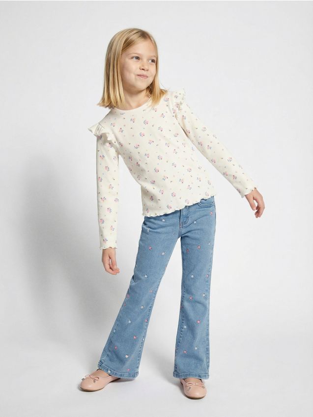 Sinsay - Jeanși Flare - albastru