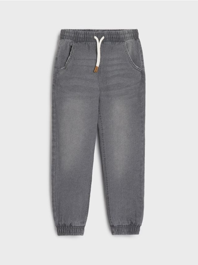 Sinsay - Blugi tip jogger - gri deschis
