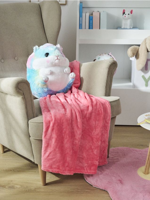 Sinsay - Jucărie de pluș – hamster curcubeu cu pătură - multicolor