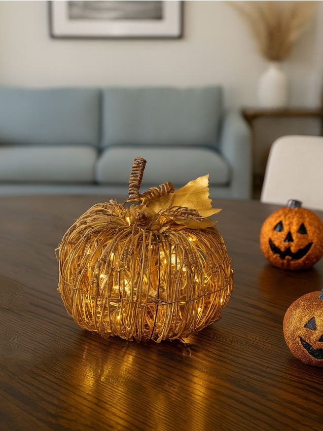 Sinsay - Decorațiune luminoasă LED în formă de dovleac - bej