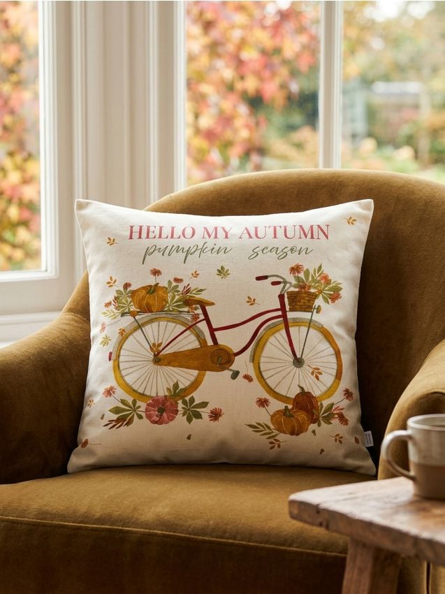 Fodera per cuscino con motivo autunnale di zucca - altro