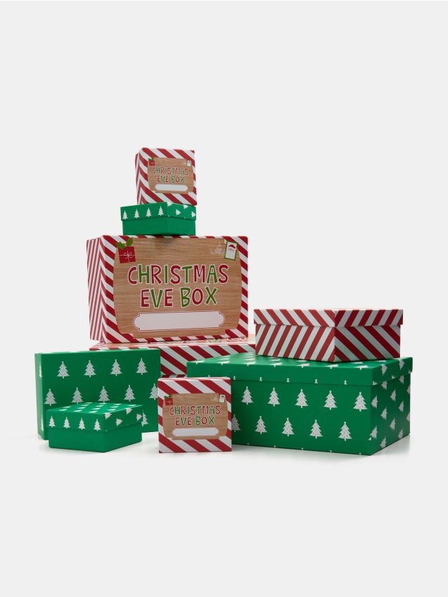 Sinsay - Cutii cadou de Crăciun, set 9 bucăți - multicolor