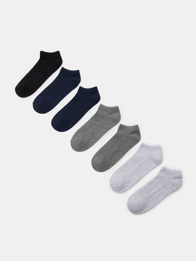 Sinsay - Skarpetki stopki 7 pack - wielobarwny