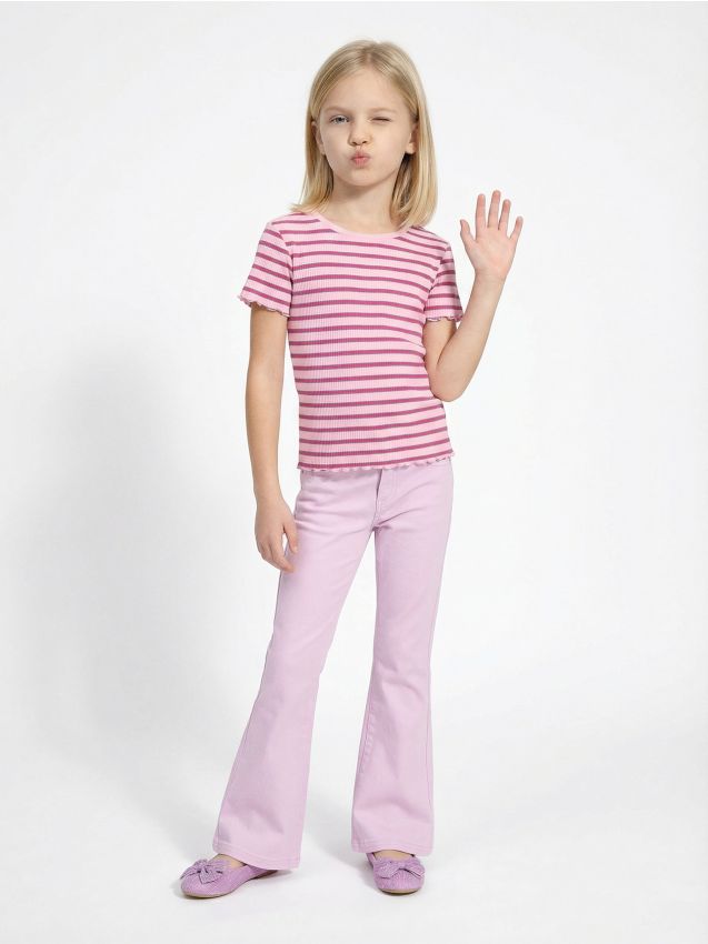 Sinsay - Jeanși Flare - mov