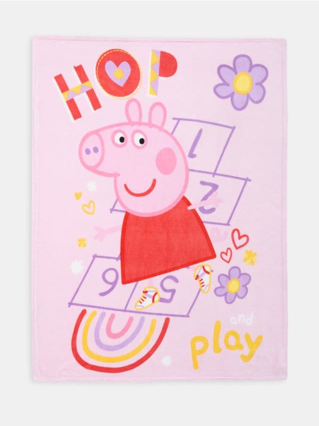 Sinsay - Pătură Peppa Pig - roz-pastel