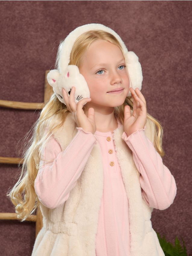 Sinsay - Klapky na uši - biela