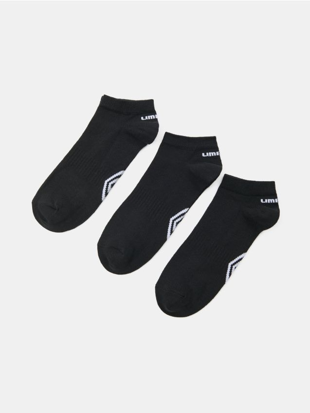 Sinsay - Krótkie skarpetki Umbro 3 pack - czarny