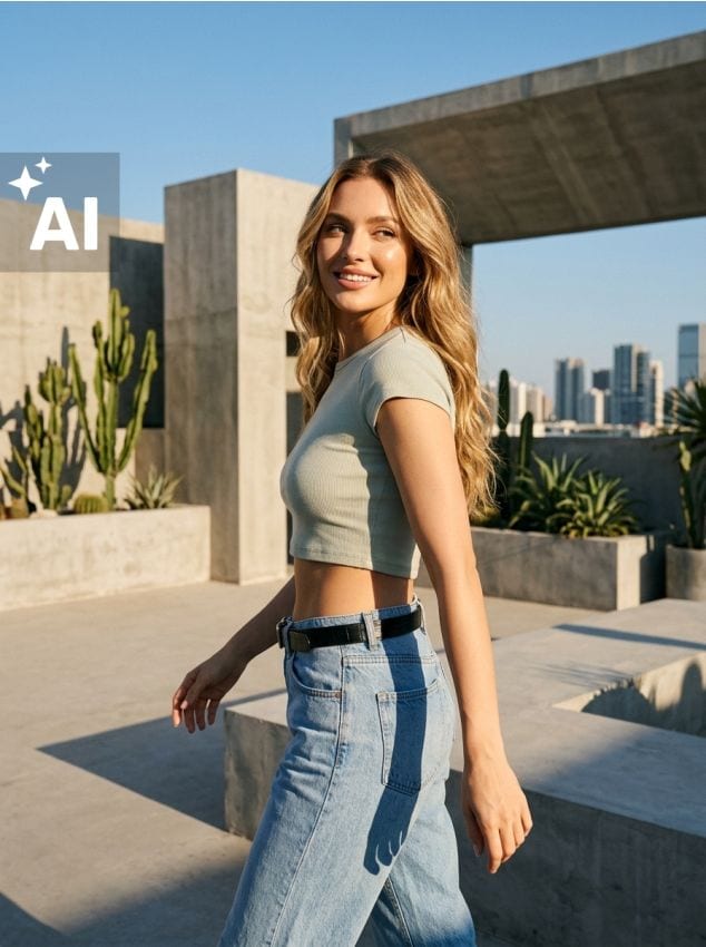 Crop top z krótkim rękawem