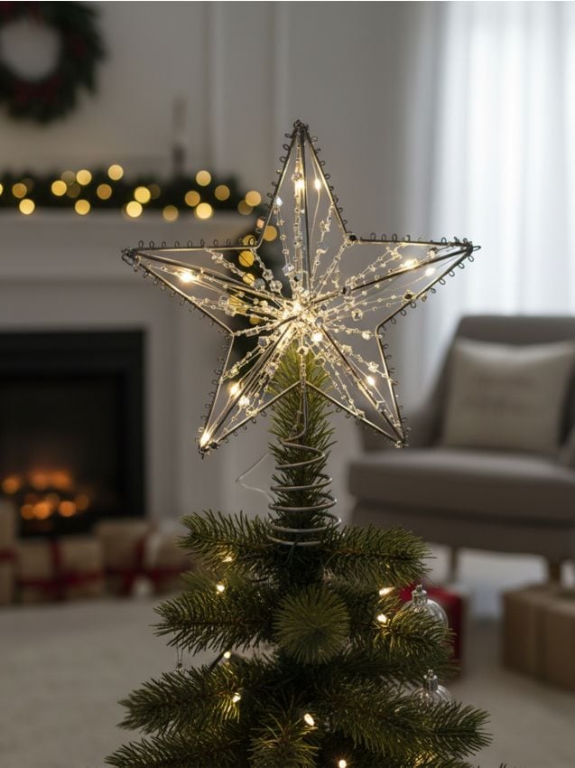 Sinsay - Svietiaca vianočná hviezda - strieborná