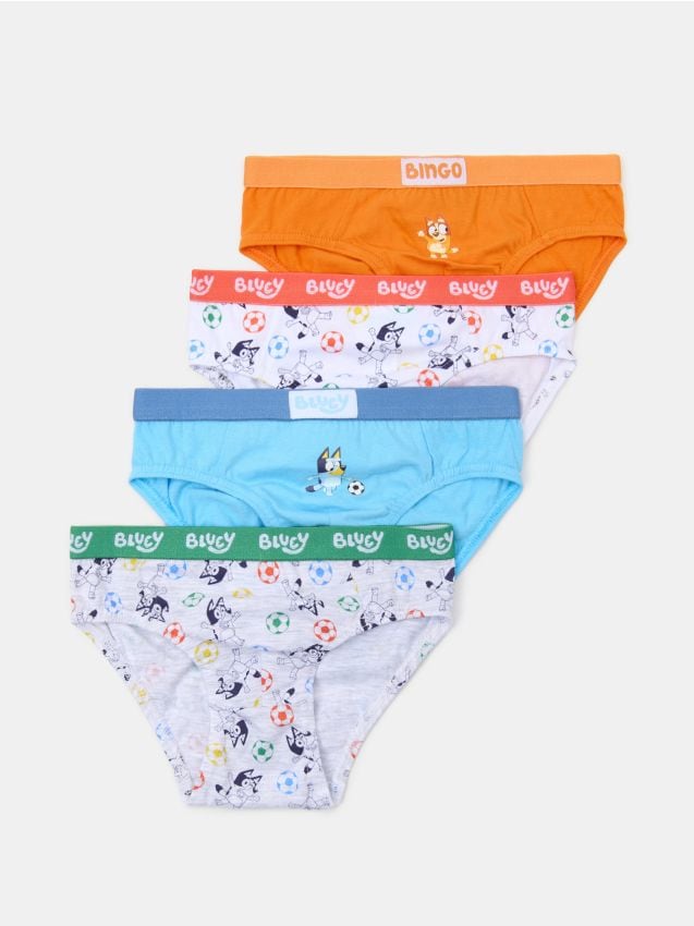 Sinsay - Chiloți din bumbac 4-pack Bluey - multicolor
