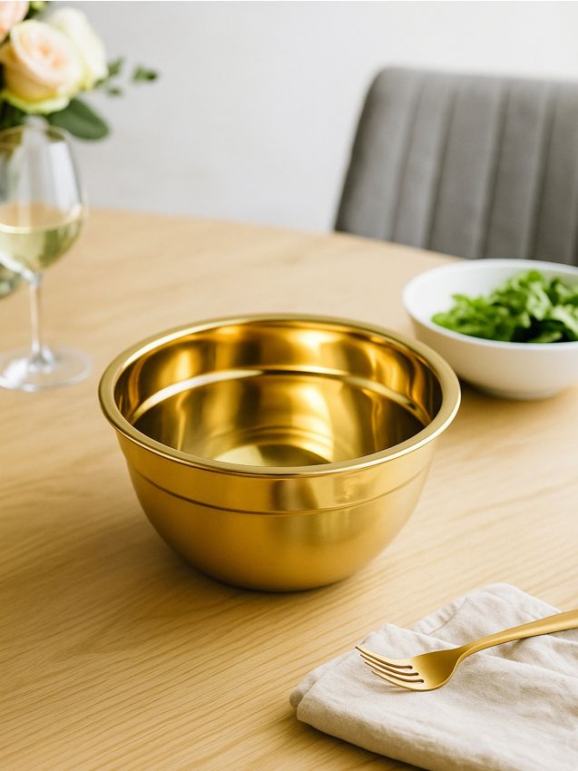 Sinsay - Miska z nehrdzavejúcej ocele - zlatá