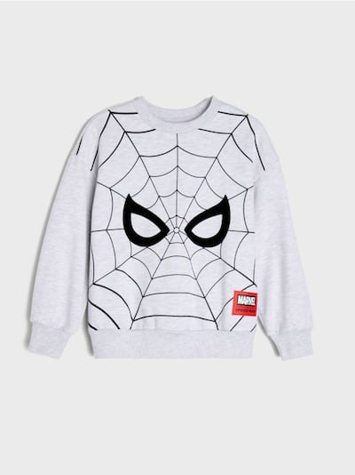 Ümmarguse kaelusega pusa trükiga Spider-Man