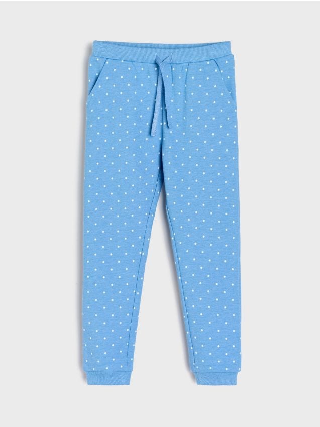 Spodnie jogger w kropki - SINSAY
