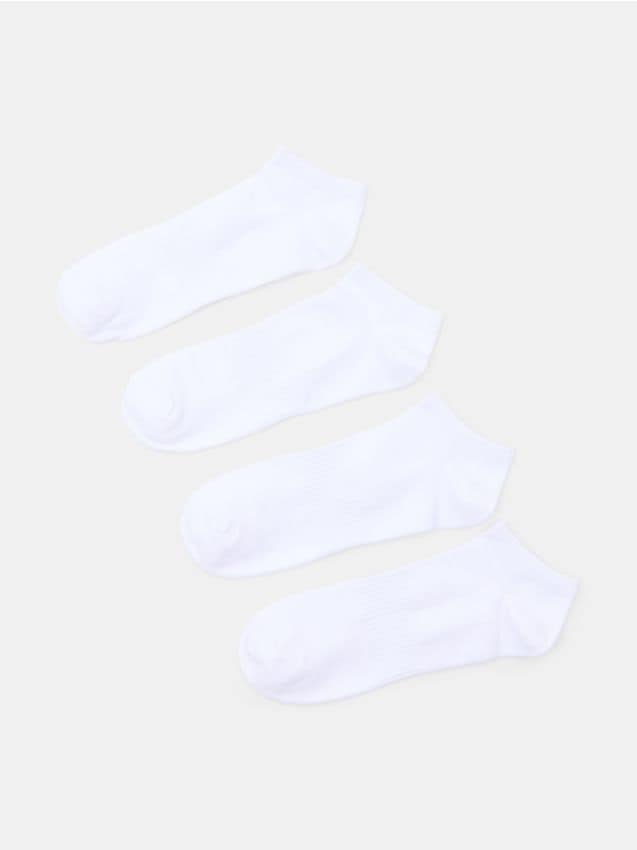 Sinsay - Skarpetki z bawełną 4 pack - biały