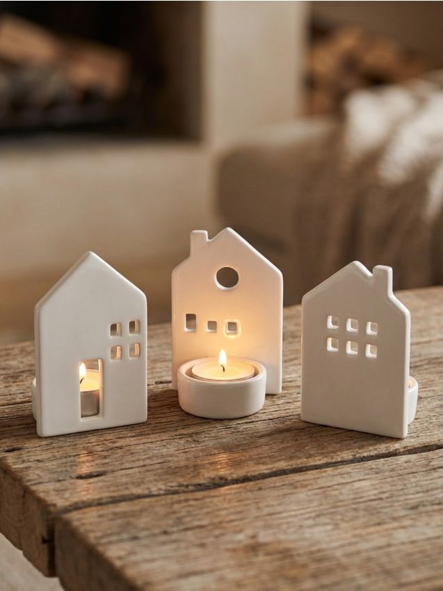 Sinsay - Candeliere 3 pack - bianco