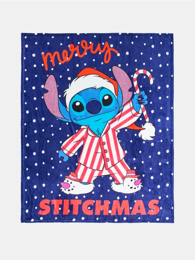 Sinsay - Deka s potlačou Lilo & Stitch - tmavomodrá