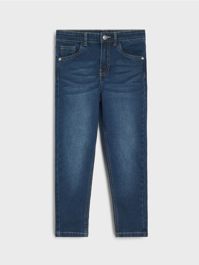 Sinsay - Džínsy slim fit strihu - tmavomodrá