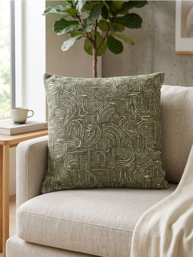 Sinsay - Pernă decorativă - verde-oliv