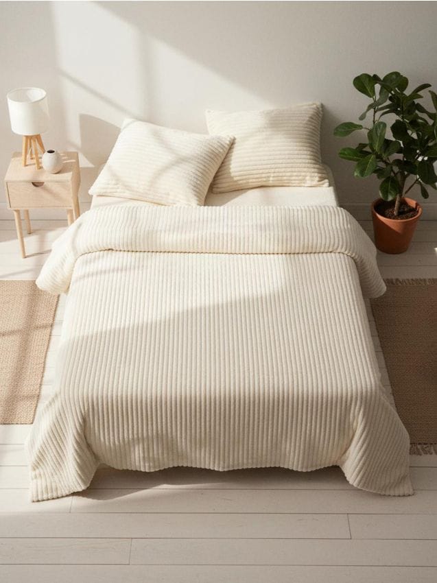 Sinsay - Posteľná bielizeň 160x200 - krémová