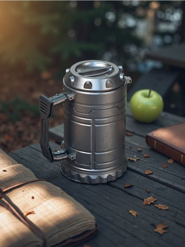 Sinsay - Lanternă de camping - gri deschis