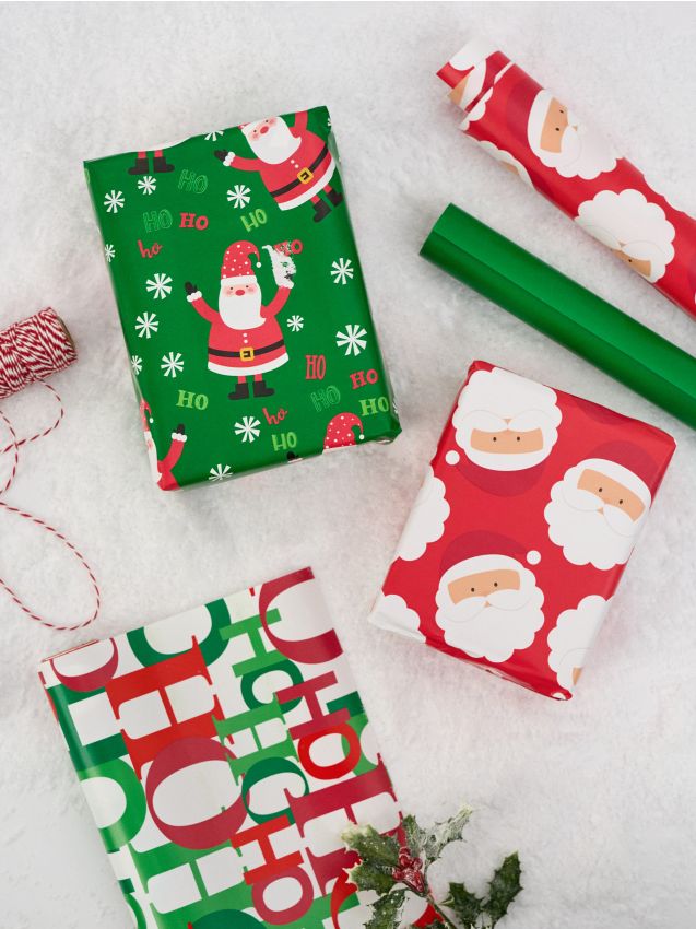 Sinsay - Set de hârtii de împachetat de Crăciun - alb