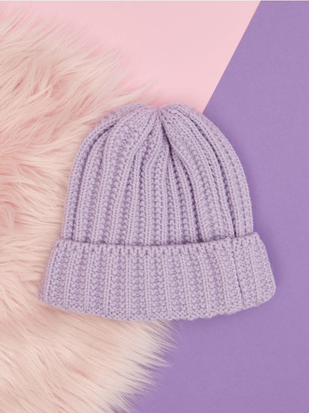 Sinsay - Čiapka beanie - levanduľová
