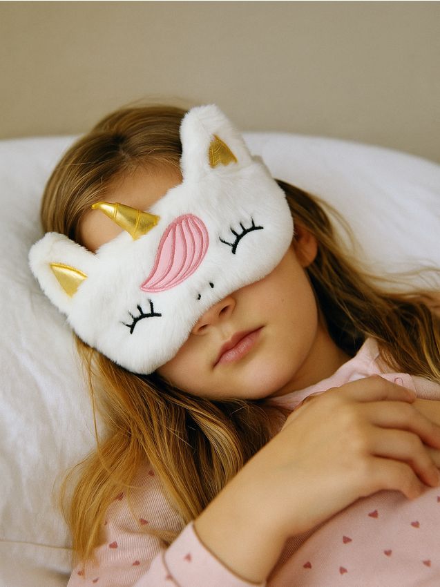 Sinsay - Mască de somn unicorn - crem