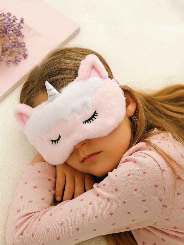 Sinsay - Mască de somn unicorn - roz-pastel