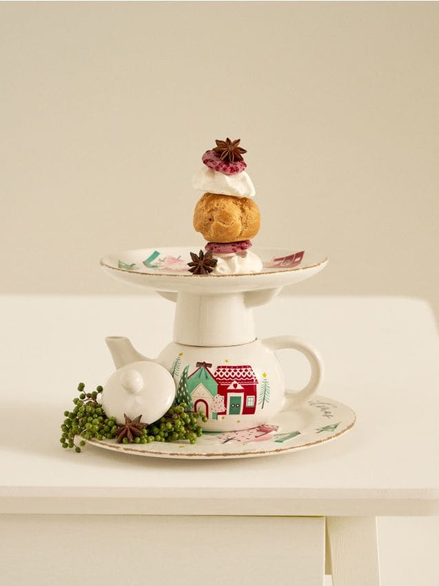 Sinsay - Stojan na tortu s vianočným motívom - viacfarebná