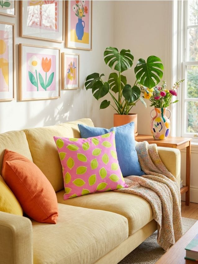 Sinsay - Față de pernă - roz-pastel