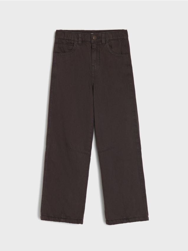 Sinsay - Blugi relaxed straight - dark grey jeans