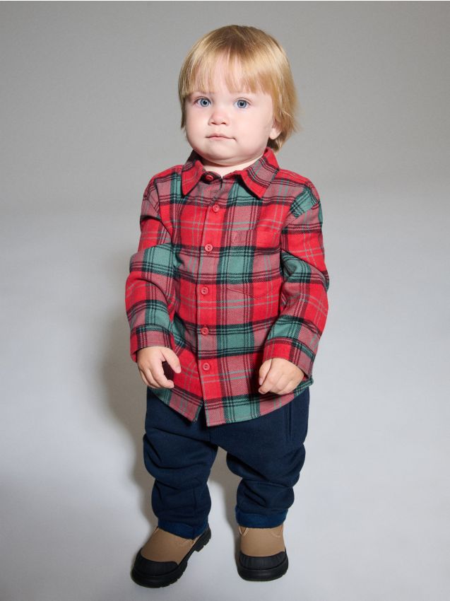 Sinsay - Károvaná košeľa - červená