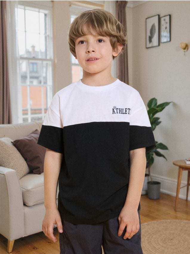 Sinsay - Tricou cu inscripție - multicolor