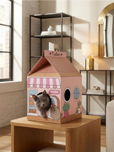 Kartон macskaház kaparó funkcióval Pusheen the Cat